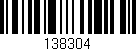 Código de barras (EAN, GTIN, SKU, ISBN): '138304'