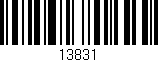 Código de barras (EAN, GTIN, SKU, ISBN): '13831'