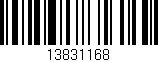 Código de barras (EAN, GTIN, SKU, ISBN): '13831168'