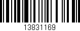 Código de barras (EAN, GTIN, SKU, ISBN): '13831169'