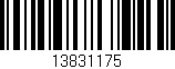 Código de barras (EAN, GTIN, SKU, ISBN): '13831175'