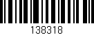 Código de barras (EAN, GTIN, SKU, ISBN): '138318'
