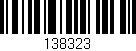 Código de barras (EAN, GTIN, SKU, ISBN): '138323'