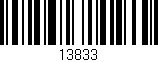 Código de barras (EAN, GTIN, SKU, ISBN): '13833'