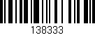 Código de barras (EAN, GTIN, SKU, ISBN): '138333'