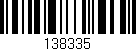 Código de barras (EAN, GTIN, SKU, ISBN): '138335'