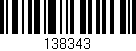 Código de barras (EAN, GTIN, SKU, ISBN): '138343'