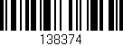 Código de barras (EAN, GTIN, SKU, ISBN): '138374'