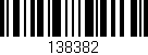 Código de barras (EAN, GTIN, SKU, ISBN): '138382'