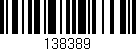 Código de barras (EAN, GTIN, SKU, ISBN): '138389'