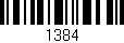 Código de barras (EAN, GTIN, SKU, ISBN): '1384'