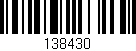 Código de barras (EAN, GTIN, SKU, ISBN): '138430'