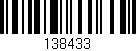 Código de barras (EAN, GTIN, SKU, ISBN): '138433'