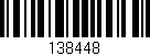 Código de barras (EAN, GTIN, SKU, ISBN): '138448'