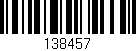 Código de barras (EAN, GTIN, SKU, ISBN): '138457'