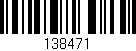 Código de barras (EAN, GTIN, SKU, ISBN): '138471'