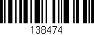 Código de barras (EAN, GTIN, SKU, ISBN): '138474'