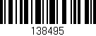Código de barras (EAN, GTIN, SKU, ISBN): '138495'