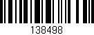Código de barras (EAN, GTIN, SKU, ISBN): '138498'