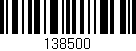 Código de barras (EAN, GTIN, SKU, ISBN): '138500'