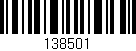 Código de barras (EAN, GTIN, SKU, ISBN): '138501'