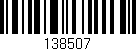 Código de barras (EAN, GTIN, SKU, ISBN): '138507'