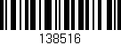 Código de barras (EAN, GTIN, SKU, ISBN): '138516'