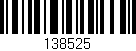 Código de barras (EAN, GTIN, SKU, ISBN): '138525'