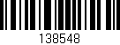 Código de barras (EAN, GTIN, SKU, ISBN): '138548'
