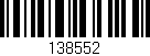 Código de barras (EAN, GTIN, SKU, ISBN): '138552'