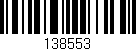 Código de barras (EAN, GTIN, SKU, ISBN): '138553'