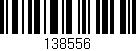 Código de barras (EAN, GTIN, SKU, ISBN): '138556'