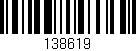 Código de barras (EAN, GTIN, SKU, ISBN): '138619'