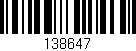 Código de barras (EAN, GTIN, SKU, ISBN): '138647'