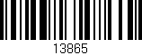 Código de barras (EAN, GTIN, SKU, ISBN): '13865'