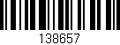 Código de barras (EAN, GTIN, SKU, ISBN): '138657'