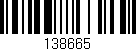 Código de barras (EAN, GTIN, SKU, ISBN): '138665'