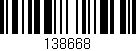 Código de barras (EAN, GTIN, SKU, ISBN): '138668'