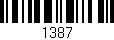 Código de barras (EAN, GTIN, SKU, ISBN): '1387'