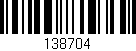 Código de barras (EAN, GTIN, SKU, ISBN): '138704'