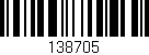 Código de barras (EAN, GTIN, SKU, ISBN): '138705'