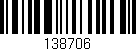 Código de barras (EAN, GTIN, SKU, ISBN): '138706'