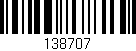 Código de barras (EAN, GTIN, SKU, ISBN): '138707'