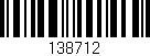 Código de barras (EAN, GTIN, SKU, ISBN): '138712'