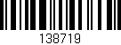Código de barras (EAN, GTIN, SKU, ISBN): '138719'
