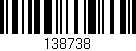 Código de barras (EAN, GTIN, SKU, ISBN): '138738'
