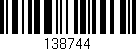 Código de barras (EAN, GTIN, SKU, ISBN): '138744'