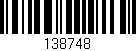 Código de barras (EAN, GTIN, SKU, ISBN): '138748'