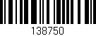 Código de barras (EAN, GTIN, SKU, ISBN): '138750'