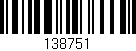 Código de barras (EAN, GTIN, SKU, ISBN): '138751'